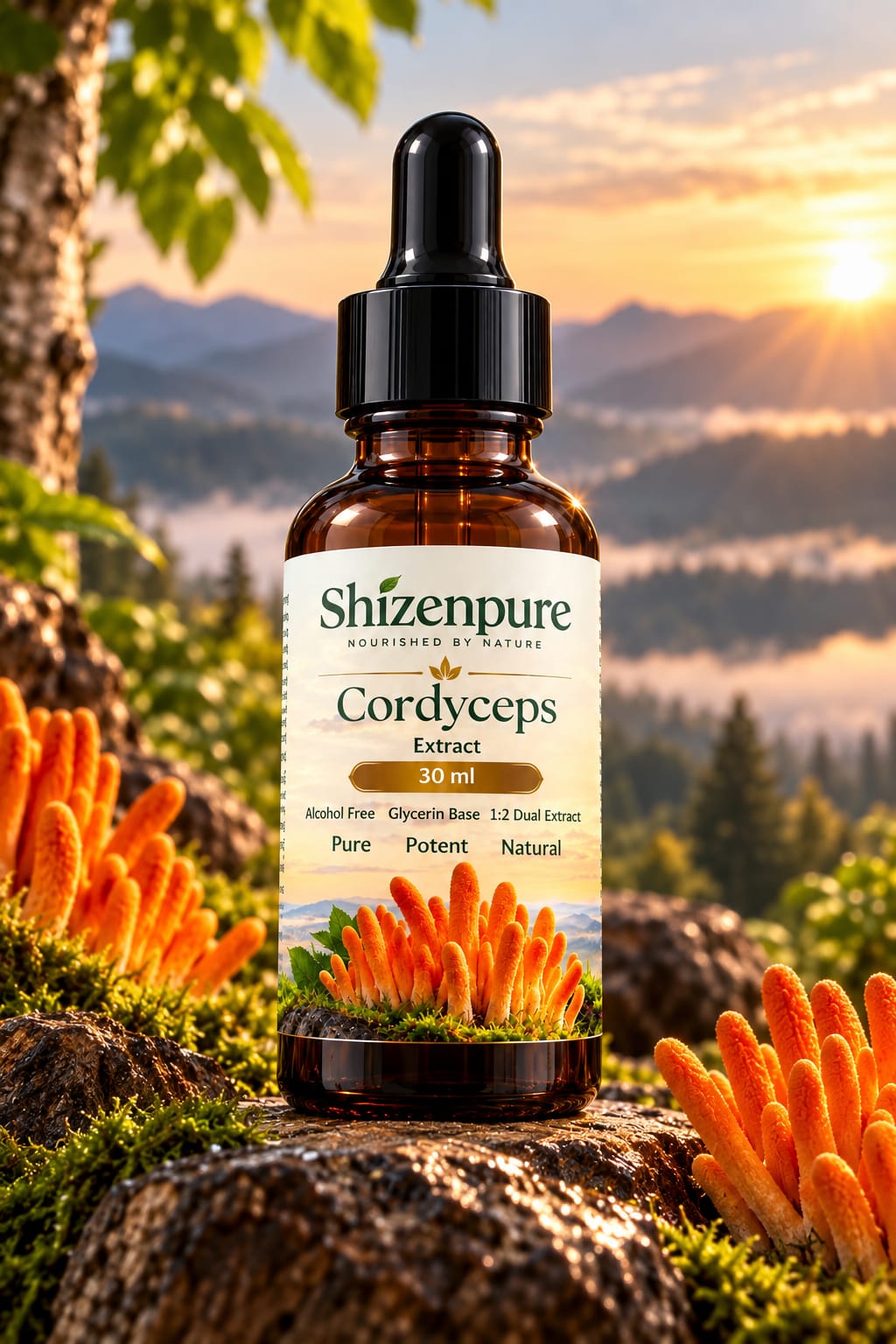 Cordyceps Liquid 1:2 Dual Extract, Alcohol-Free