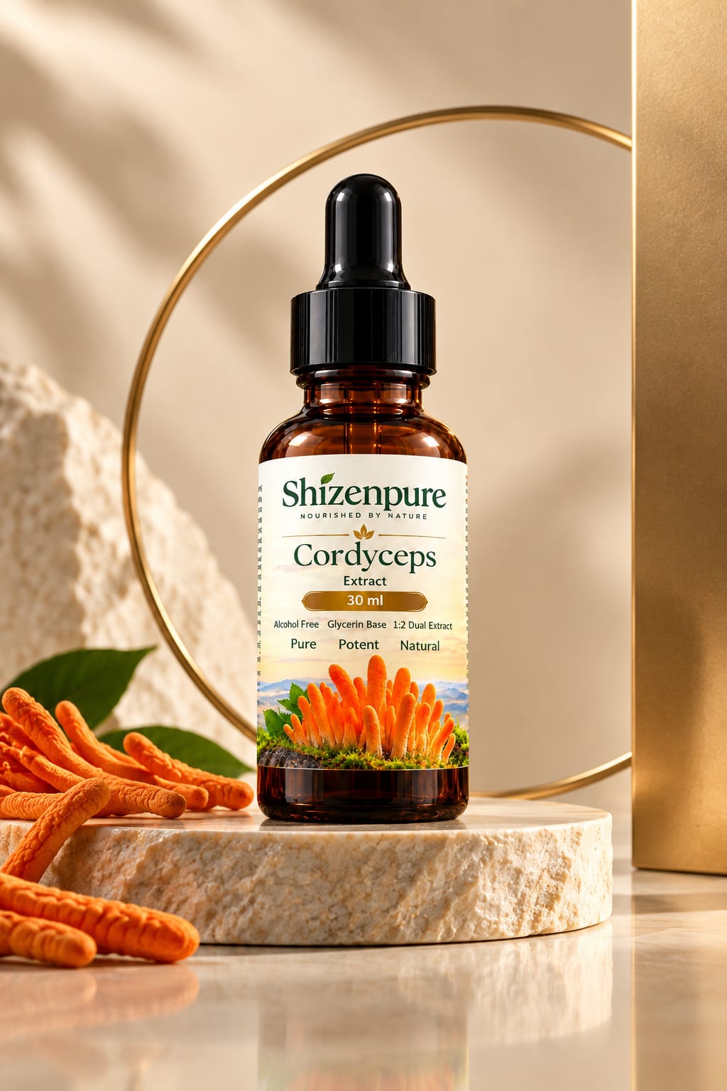 Cordyceps Liquid 1:2 Dual Extract, Alcohol-Free